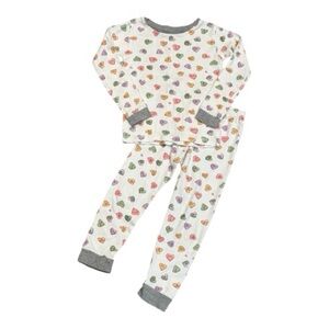 Burt’s Bees hearts pajama set